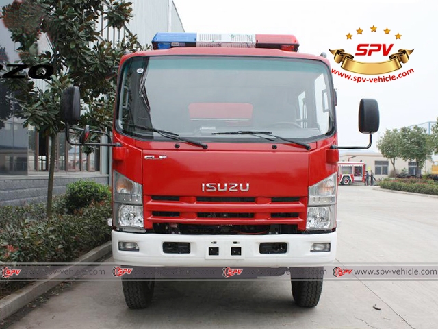 Front View of ISUZU Fir Fighting Truck (4,000 litres)